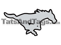 mustangs temporary tattoos