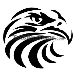 Tribal Eagle temporary tattoo