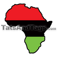 African American Pride temporary tattoo 