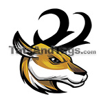 pronghorn antelope temporary tattoo 