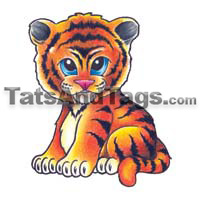 baby tiger temporary tattoo