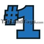 #1 school face temporary tattoo