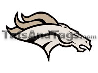 Broncos temporary tattoo