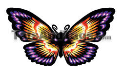 purple butterfly temporary tattoo