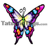 butterfly temporary tattoo