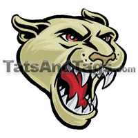 cougar temporary tattoo 