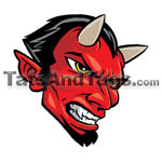 red devil temporary tattoo 