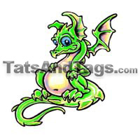 dragon temporary tattoo