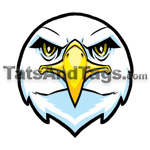 eagle face temporary tattoo 