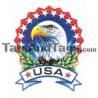 USA eagle temporary tattoo