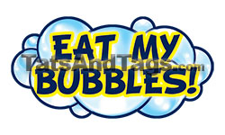 eat my bubbles temporary tattoo