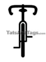 forward facing bicycle temporary tattoo