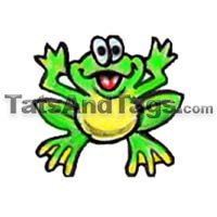 frog temporary tattoo