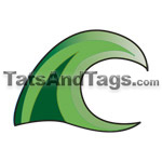 green wave temporary tattoo 