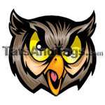 Horned Owl Temporary Tattoo