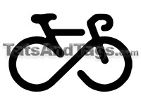 Infinity Bike temporary tattoo