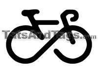 infinity bike temporary tattoo