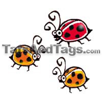 lady bug temporary tattoo