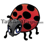 ladybug temporary tattoo 