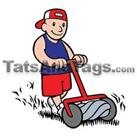 lawn mower man temporary tattoo 