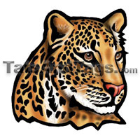 leopard temporary tattoo 