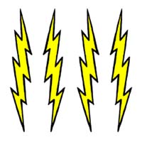 Lightening bolts Tattoo