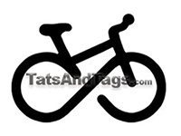 infinity mountain bike temporary tattoo