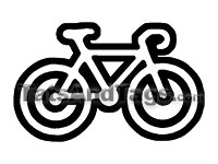 negative bike temporary tattoo