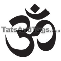 OM / AUM temporary tattoo 