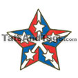Patriotic temporary tattoo - small Star