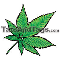 pot temporary tattoo 