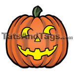 pumpkin temporary tattoo 