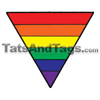 rainbow pride temporary tattoo 
