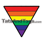 Rainbow Pride face temporary tattoo