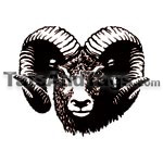 black ram temporary tattoo