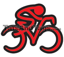 red bicycle temporary tattoo