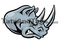 rhino temporary tattoo 