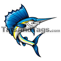 sailfish temporary tattoo