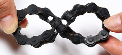 silicone bike chain bracelet