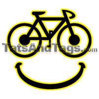 smiley bike temporary tattoo