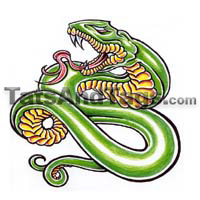 small snake temporary tattoo