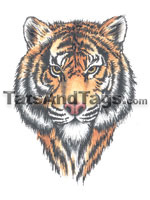 tiger face temporary tattoo 