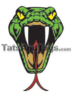 viper snake temporary tattoo 
