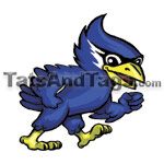 walking blue jay temporary tattoo 