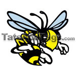 yellow jackets temporary tattoo