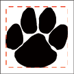 custom paw temporary tattoo yellow jackets temporary tattoo