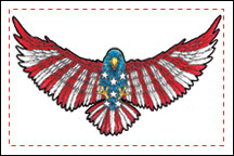 eagle temporary tattoo