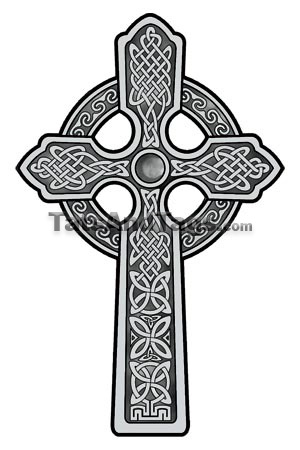 Celtic cross temporary tattoo