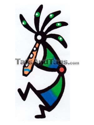 Kokopelli temporary tattoo