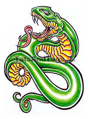 snake temporary tattoo